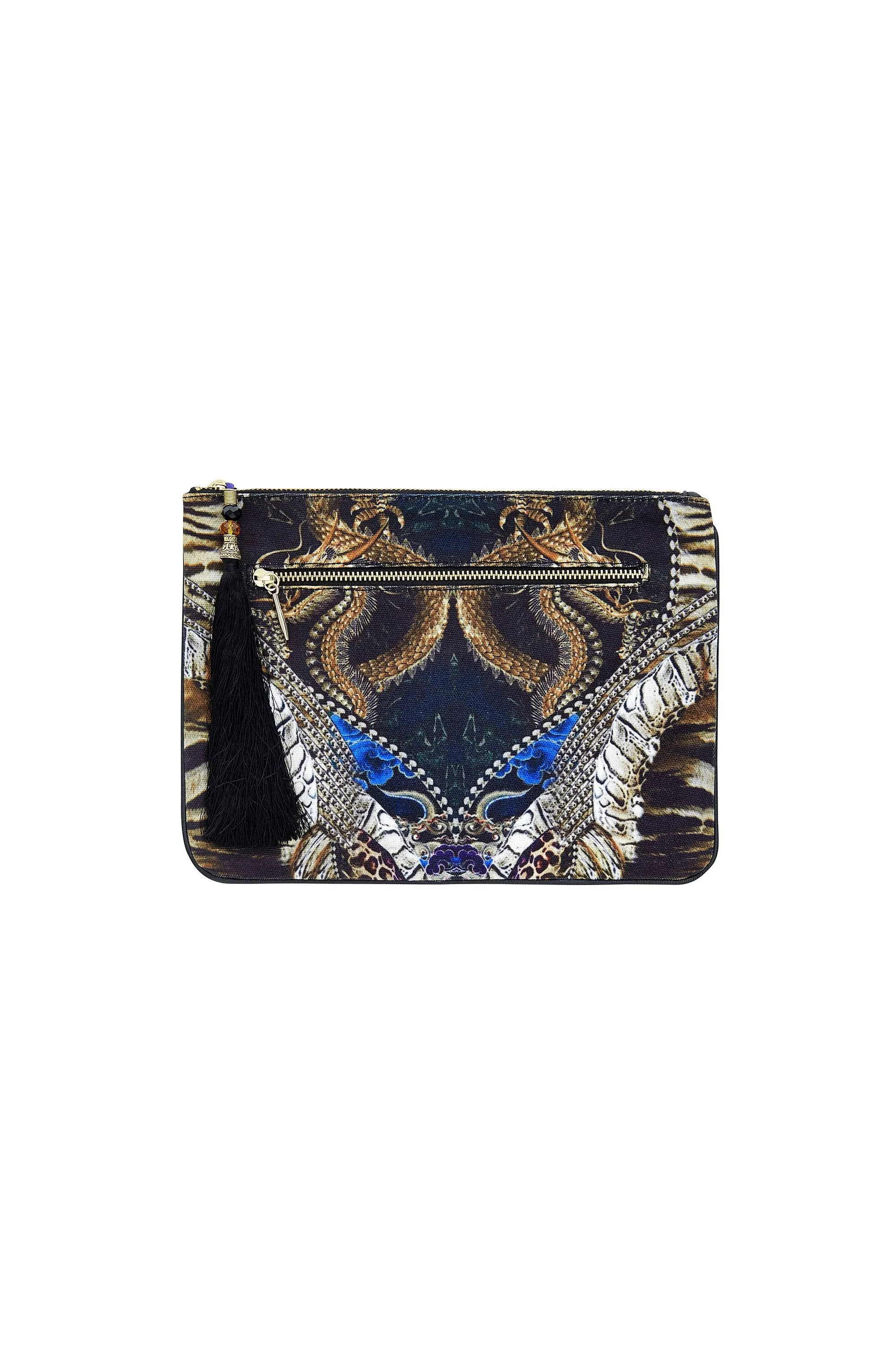 SMALL CANVAS CLUTCH DRAGON LADY