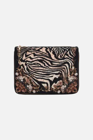 SMALL CANVAS CLUTCH EARN YOUR STRIPES