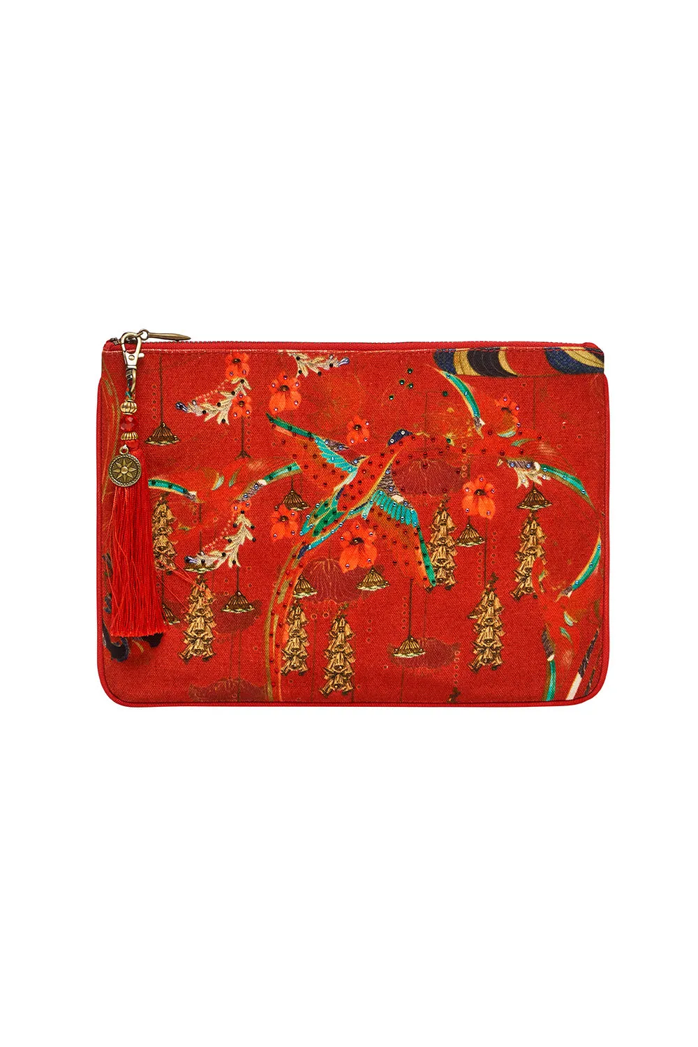 SMALL CANVAS CLUTCH FORBIDDEN FRUIT
