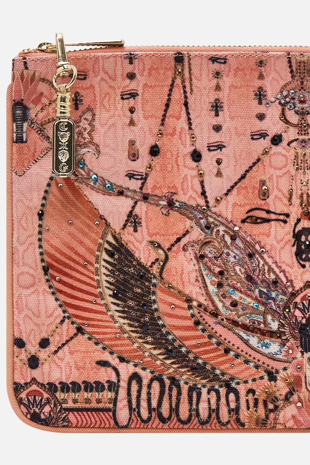 SMALL CANVAS CLUTCH KINGDOM OF HEIROGLYPHS