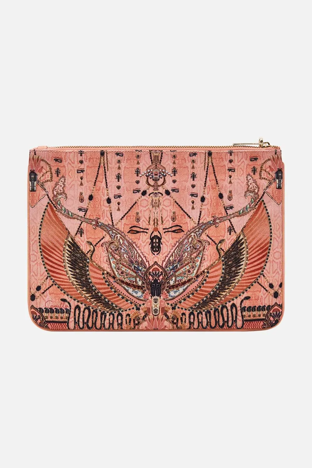 SMALL CANVAS CLUTCH KINGDOM OF HEIROGLYPHS