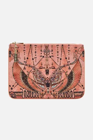 SMALL CANVAS CLUTCH KINGDOM OF HEIROGLYPHS