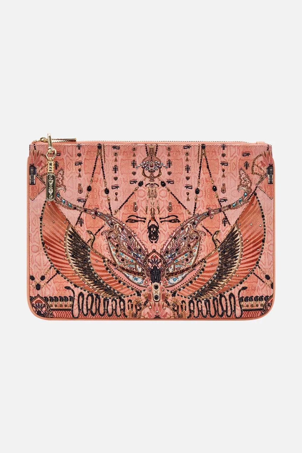 SMALL CANVAS CLUTCH KINGDOM OF HEIROGLYPHS
