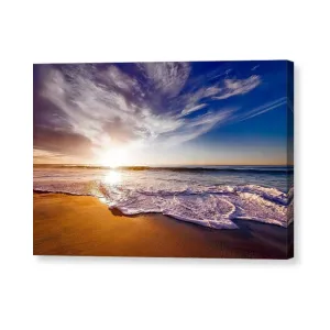 Smooth Tide with Clouds - Canvas Print