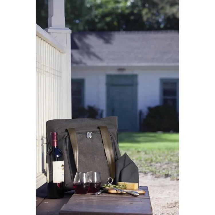 Sonoma Wine and Cheese Picnic Tote, Gray