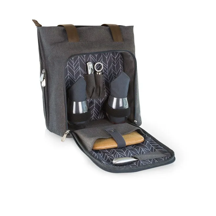 Sonoma Wine and Cheese Picnic Tote, Gray