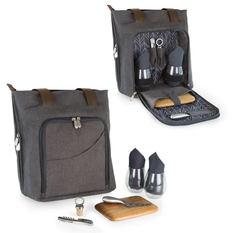 Sonoma Wine and Cheese Picnic Tote, Gray