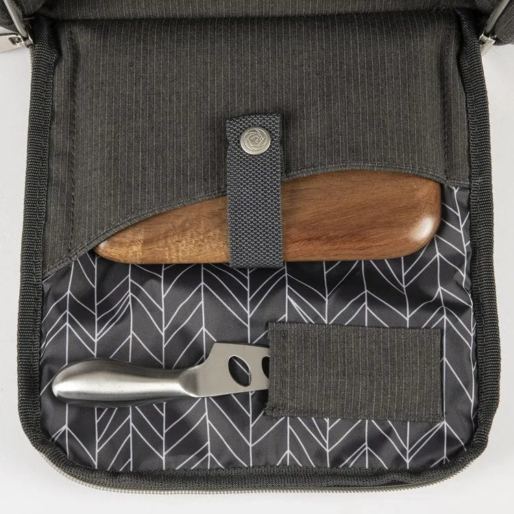 Sonoma Wine and Cheese Picnic Tote, Gray