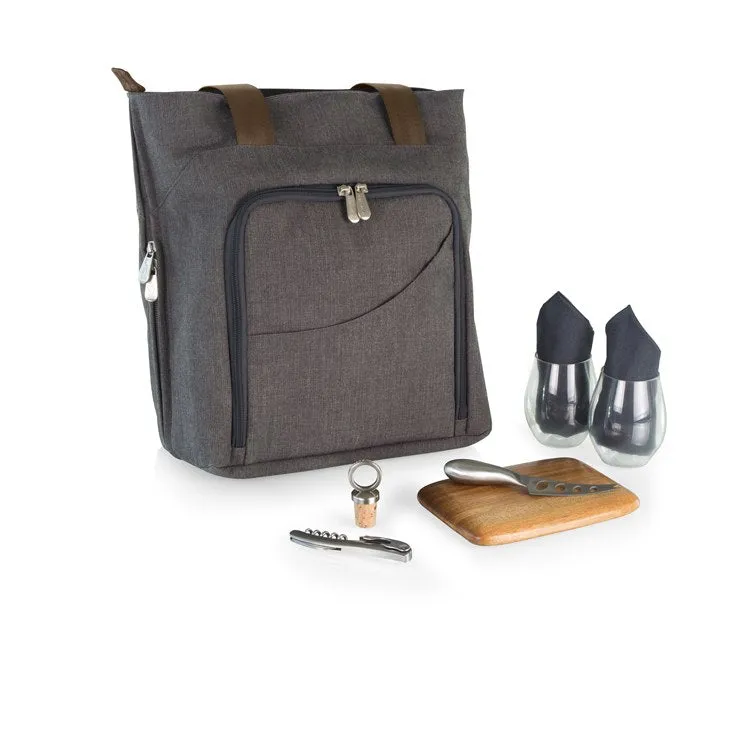 Sonoma Wine and Cheese Picnic Tote, Gray