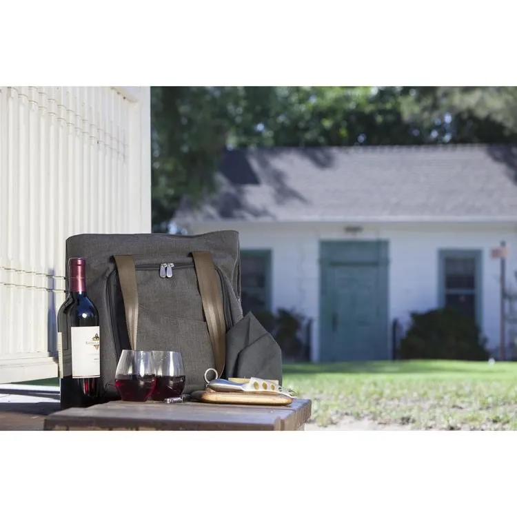 Sonoma Wine and Cheese Picnic Tote, Gray