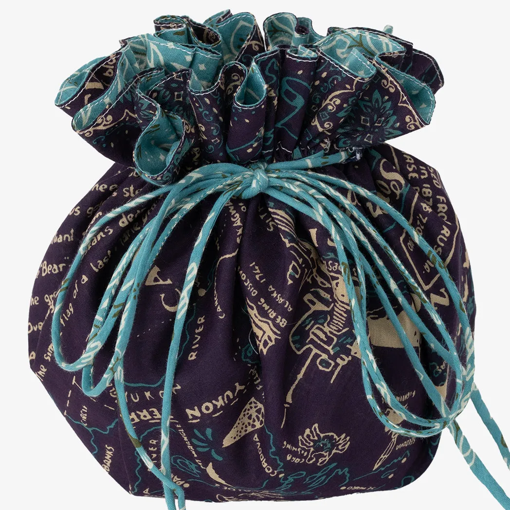 SOUP DUMPLING BAG  ダンプリングバッグ（リバーシブル巾着）c#8 Alaska Navy