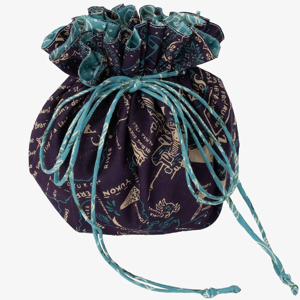 SOUP DUMPLING BAG  ダンプリングバッグ（リバーシブル巾着）c#8 Alaska Navy
