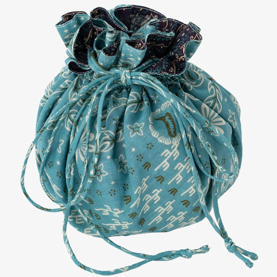 SOUP DUMPLING BAG  ダンプリングバッグ（リバーシブル巾着）c#8 Alaska Navy