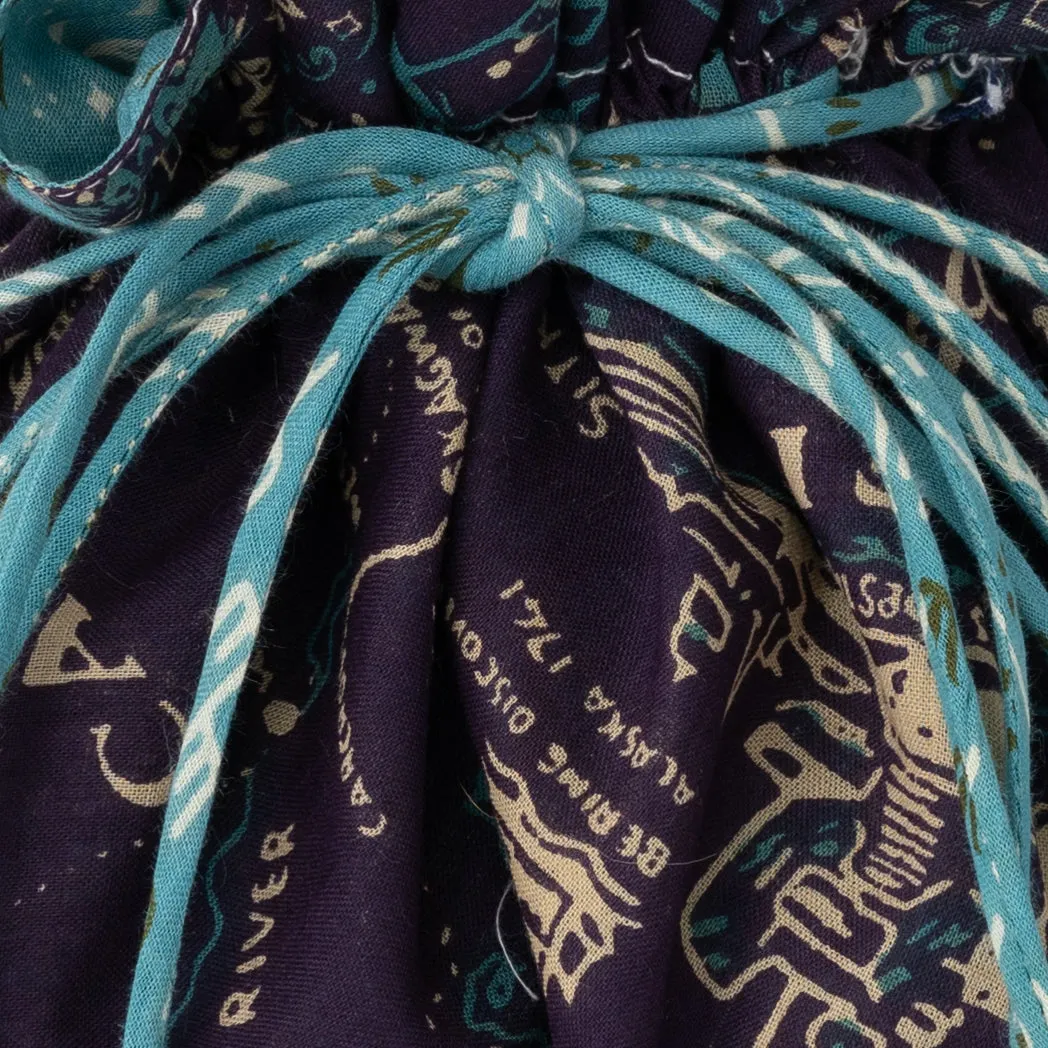 SOUP DUMPLING BAG  ダンプリングバッグ（リバーシブル巾着）c#8 Alaska Navy