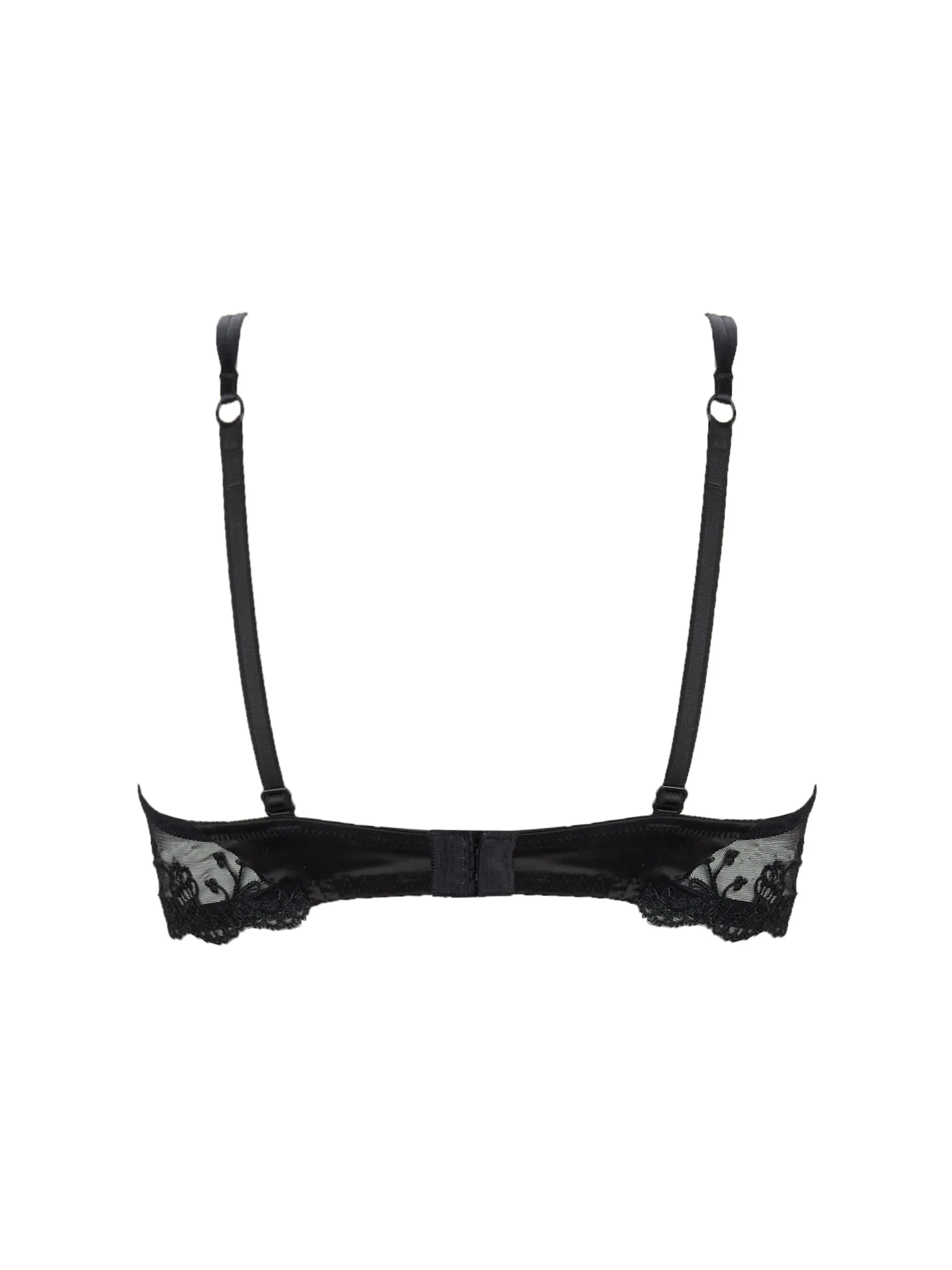 Splendeur Soie Black Half Cup Bra