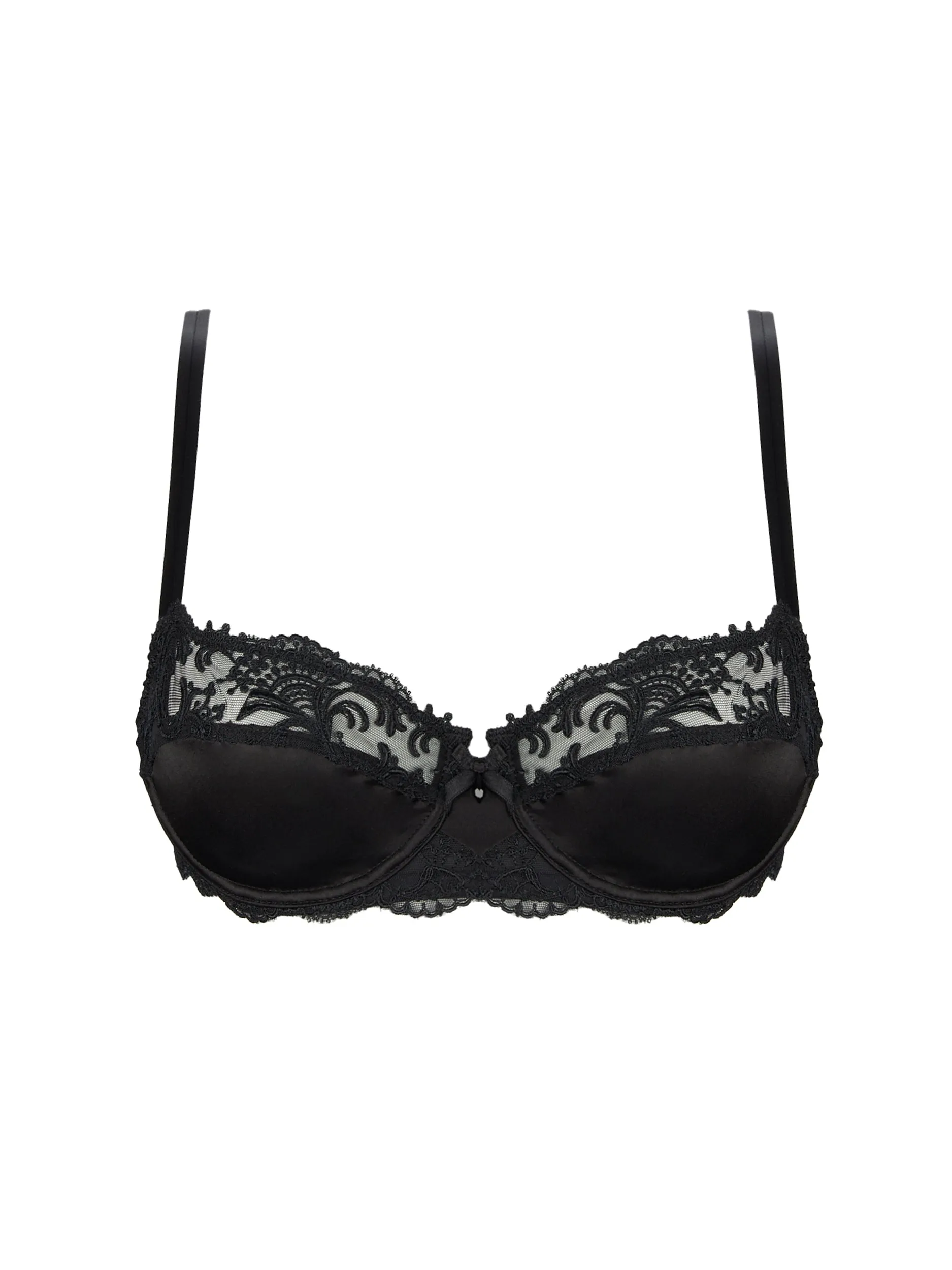 Splendeur Soie Black Half Cup Bra