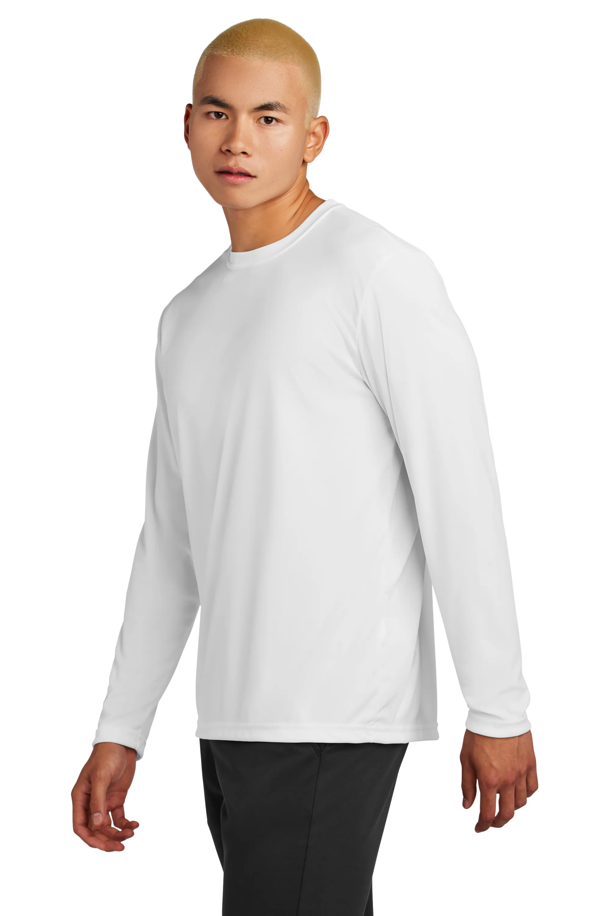Sport-Tek® Long Sleeve PosiCharge® Competitor™ Tee - White