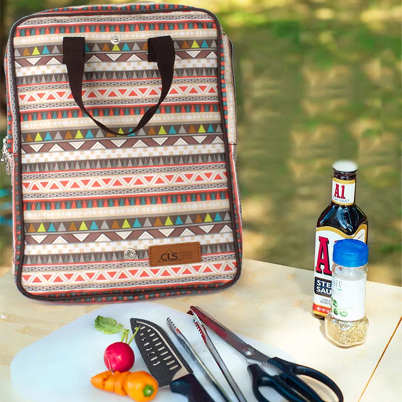 Stainless Steel Cookware Bag Outdoor Camping BBQ Storage Bag