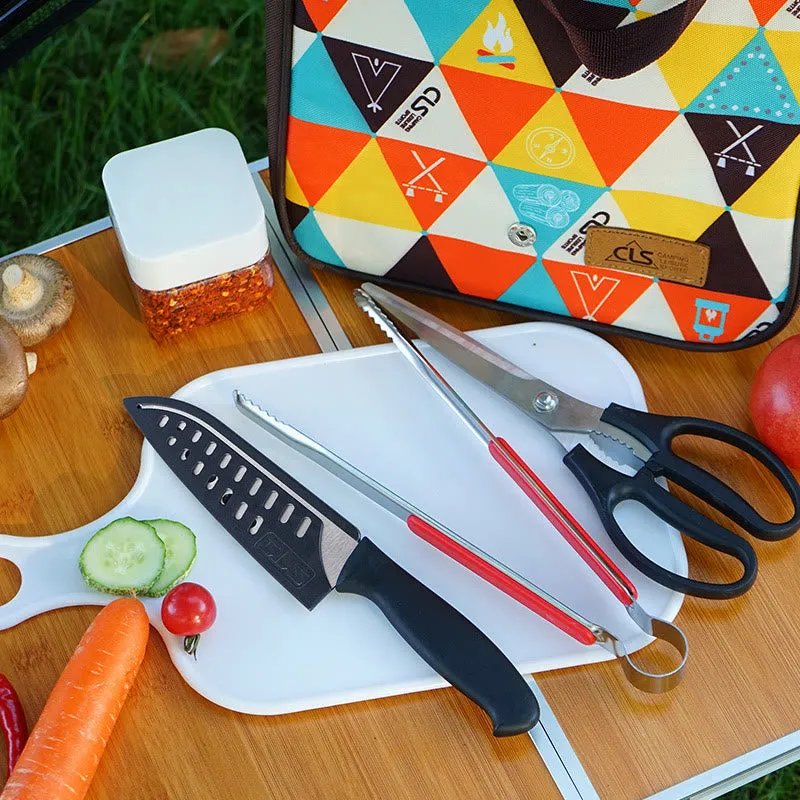 Stainless Steel Cookware Bag Outdoor Camping BBQ Storage Bag