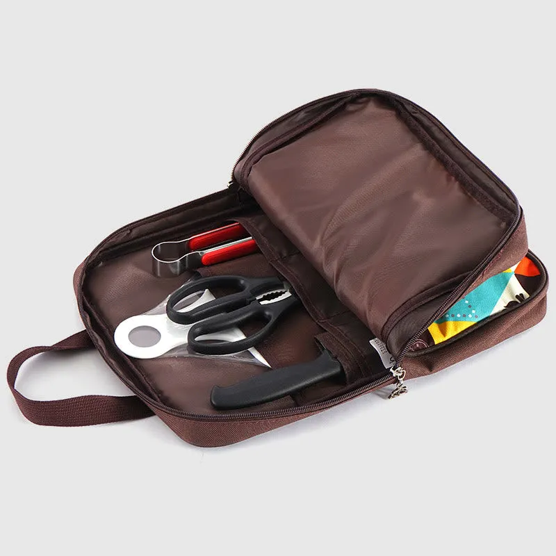 Stainless Steel Cookware Bag Outdoor Camping BBQ Storage Bag