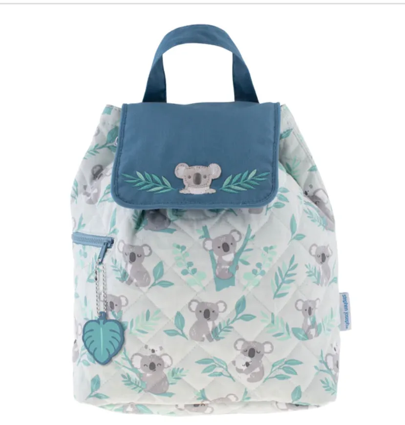 Stephen Joseph Quilted Backpack in Baby Koala