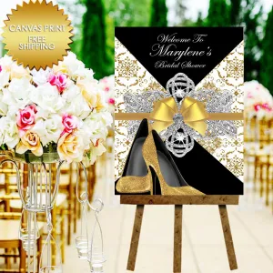 Stepping in 60 Welcome Canvas Guest book sign