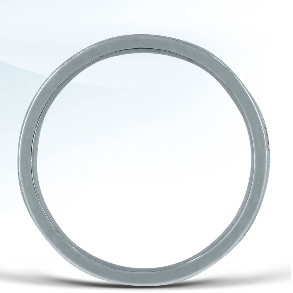 Sterling Silver Diamond Station Ring