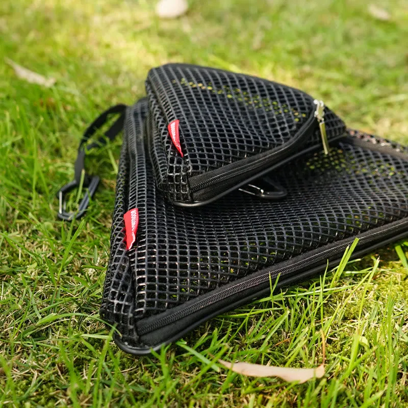 Storage Bag Triangular Folding Net Outdoor Camping Storage Basket