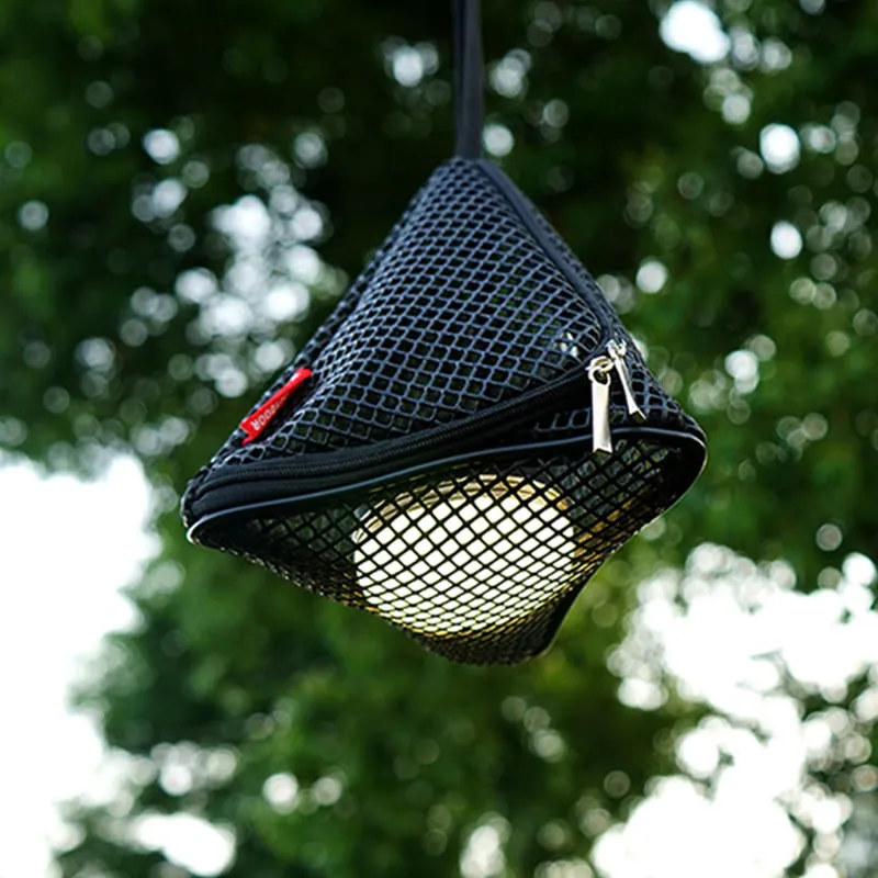 Storage Bag Triangular Folding Net Outdoor Camping Storage Basket