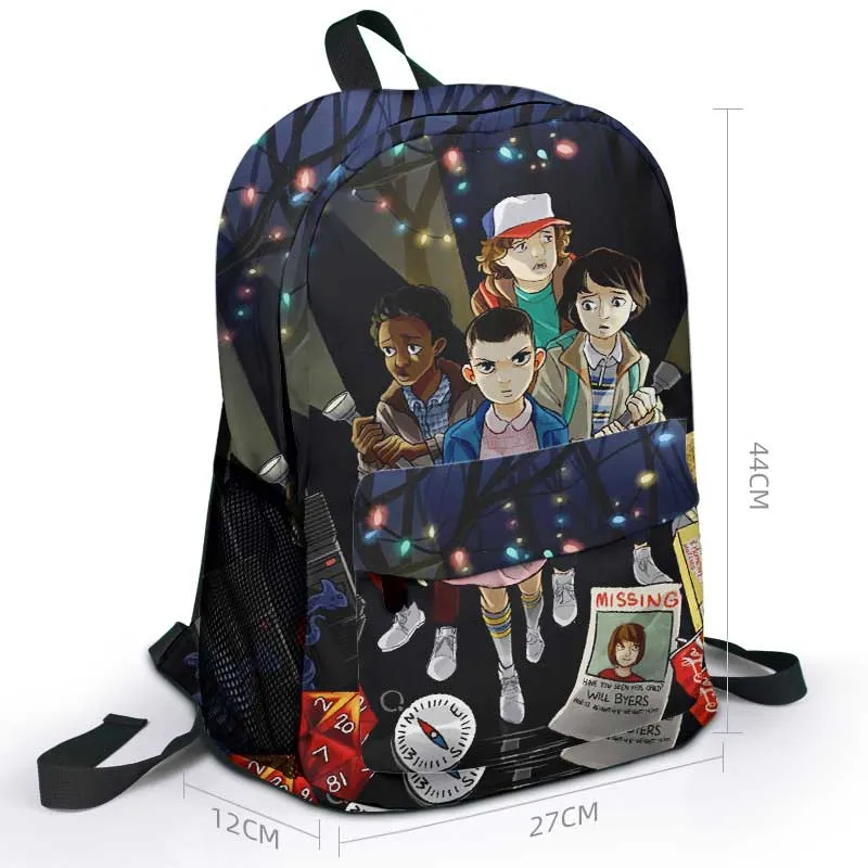 Stranger Things Backpack Canvas Backpack Outdoor Backpack Student Schoolbag