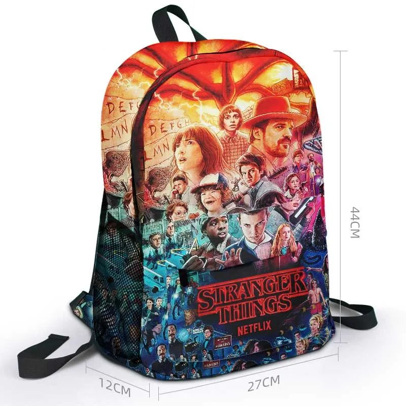 Stranger Things Backpack Canvas Backpack Outdoor Backpack Student Schoolbag