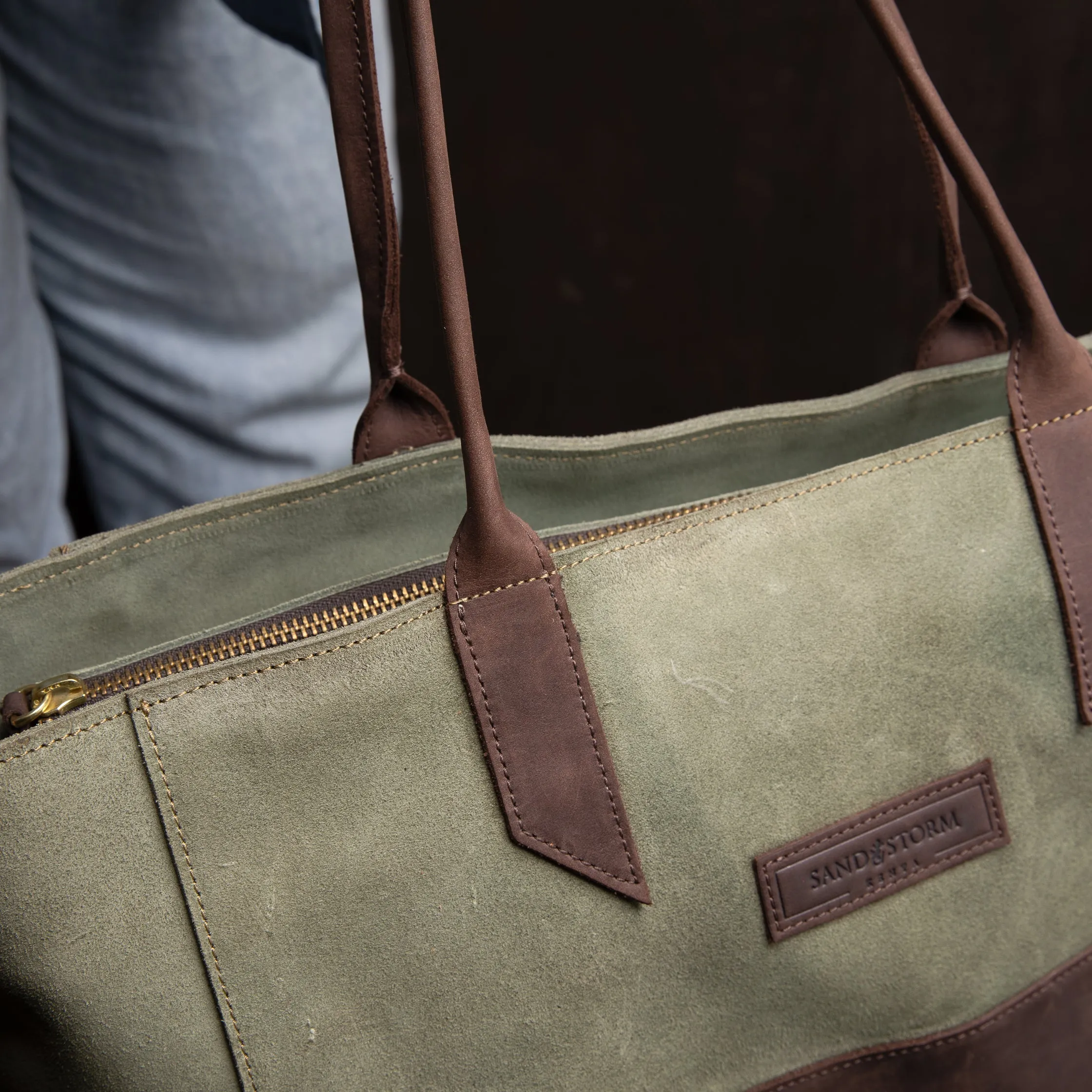 Suede Faith Tote
