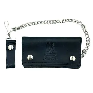Suicidal Skates Large Leather Chain Wallet