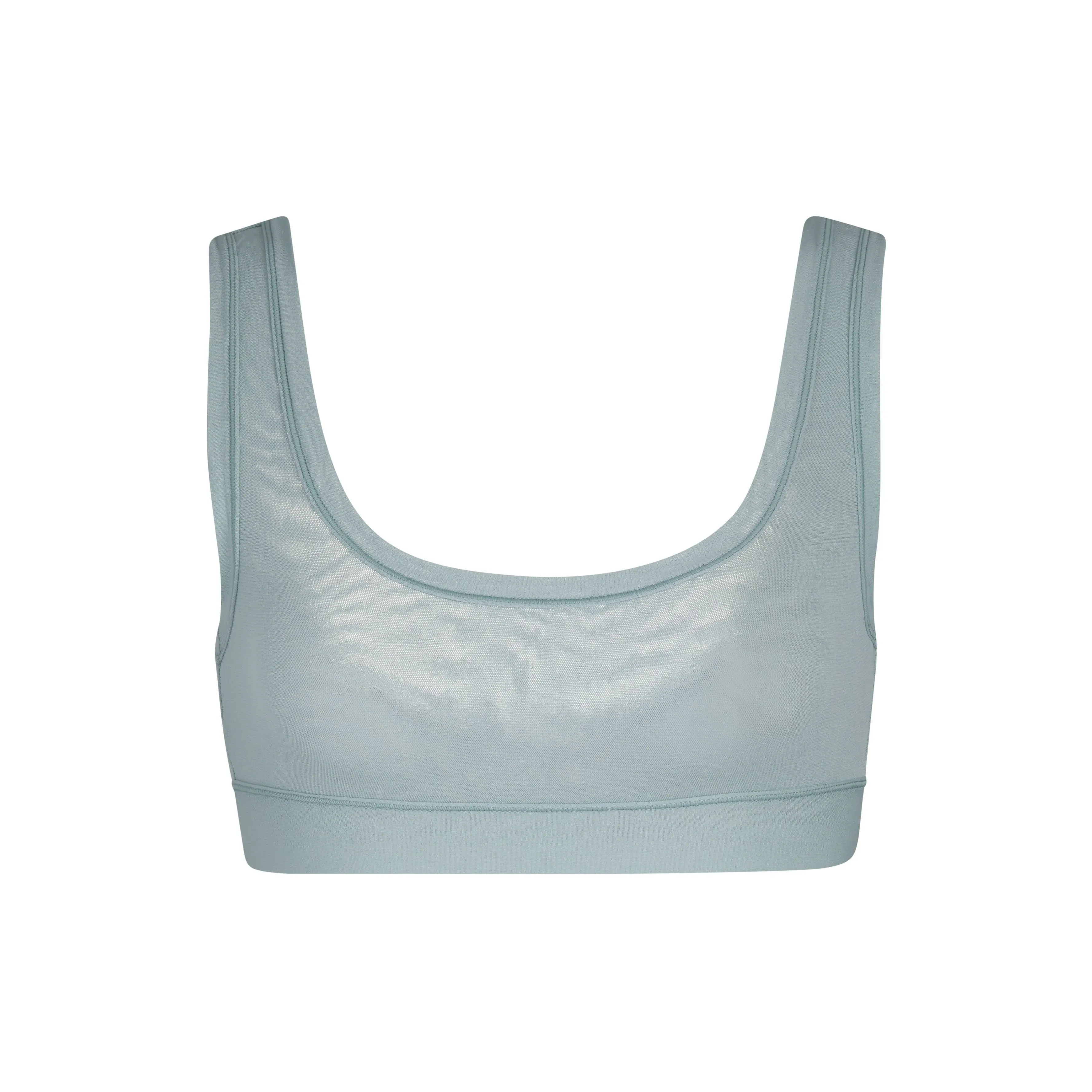 SUMMER MESH SCOOP BRALETTE | SKY