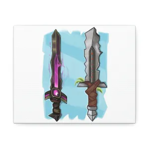 Swords Stretched Canvas