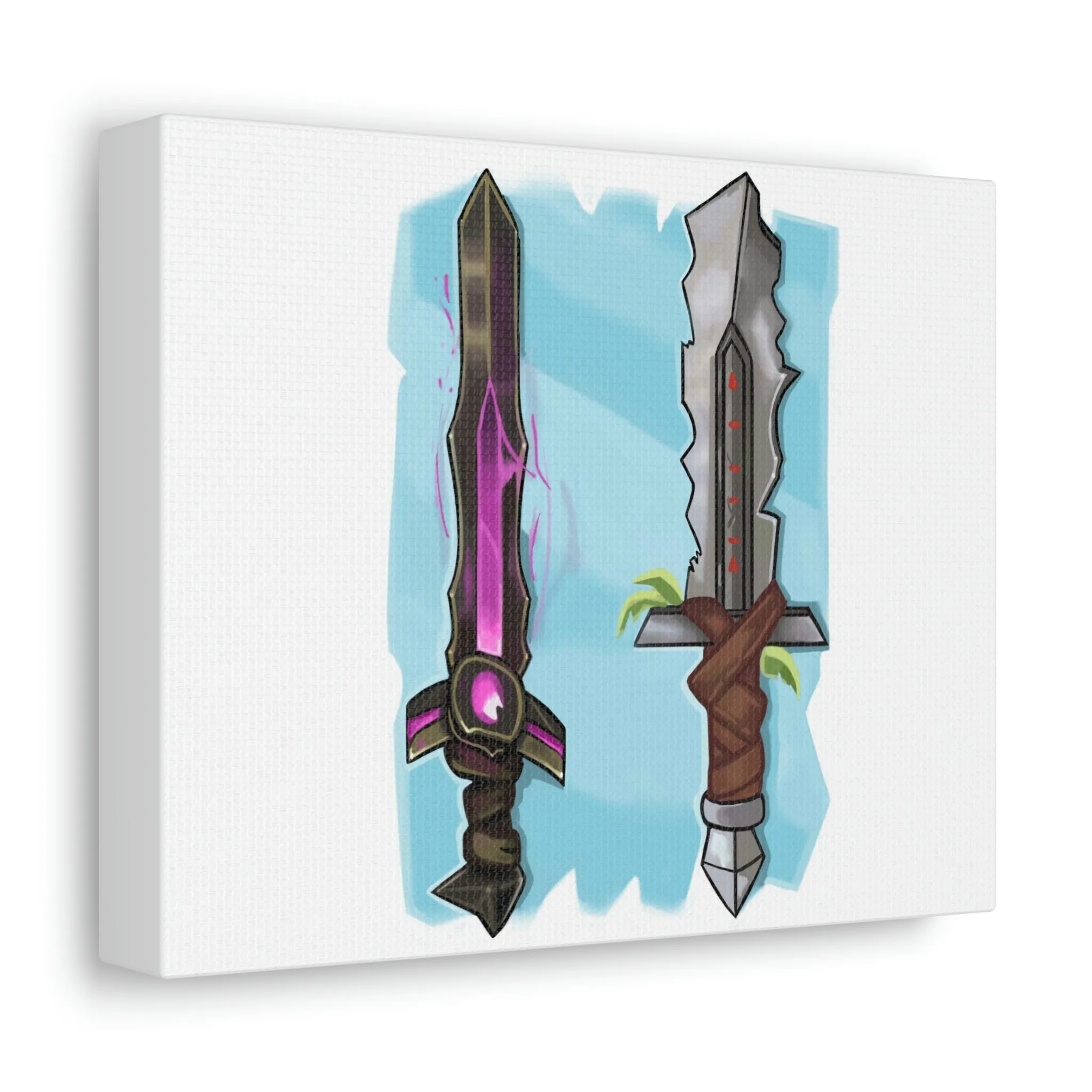 Swords Stretched Canvas