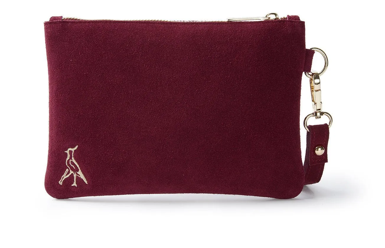 The Chelsworth Clutch Bag in Maroon