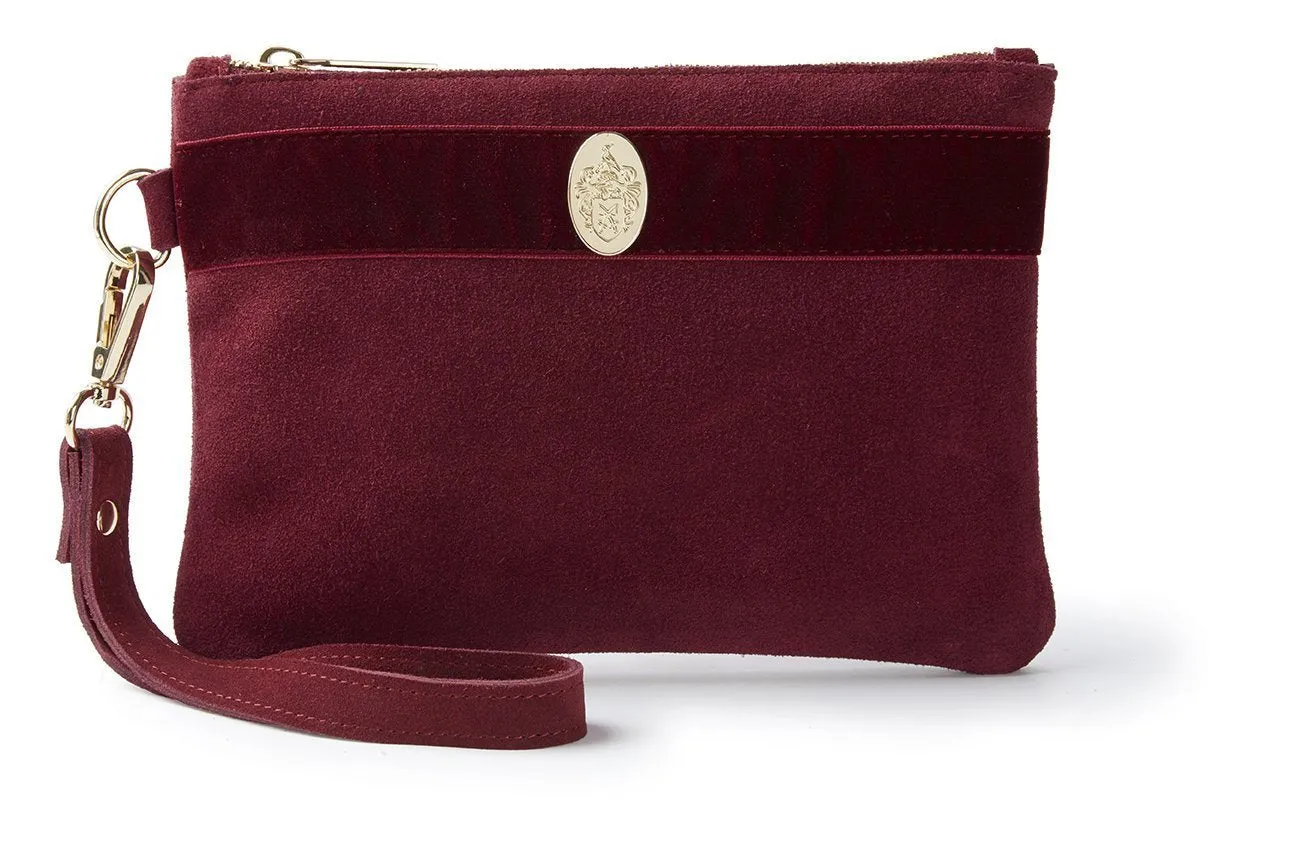 The Chelsworth Clutch Bag in Maroon
