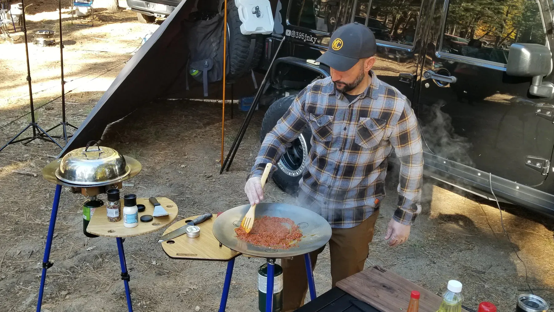 THE "NAKED" TEMBOTUSK ADJUSTABLE LEG SKOTTLE GRILL KIT