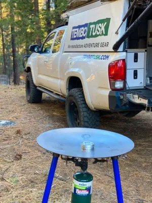 THE "NAKED" TEMBOTUSK ADJUSTABLE LEG SKOTTLE GRILL KIT