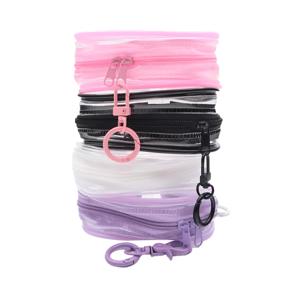 Trinket Pouch with Keychain White