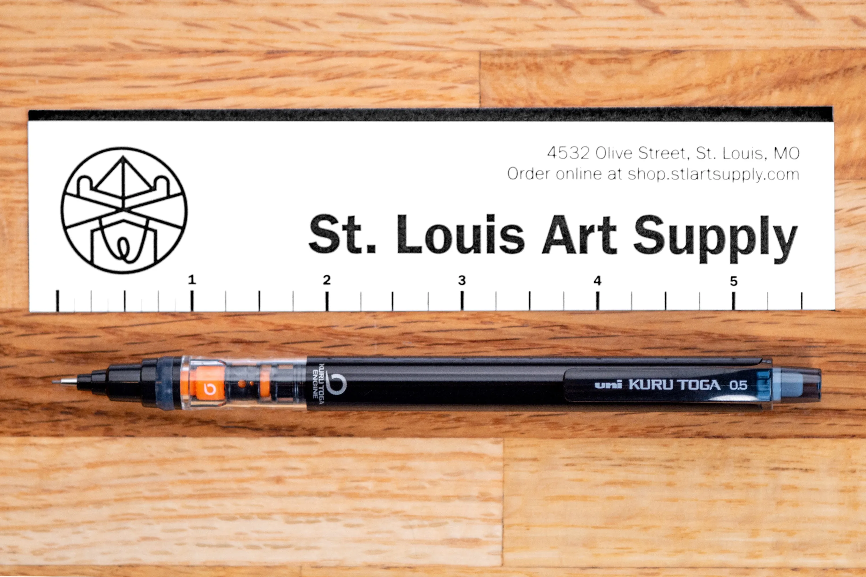 Uni Kuru Toga Mechanical Pencil, 0.5 mm, Black, "Pipe Slide"