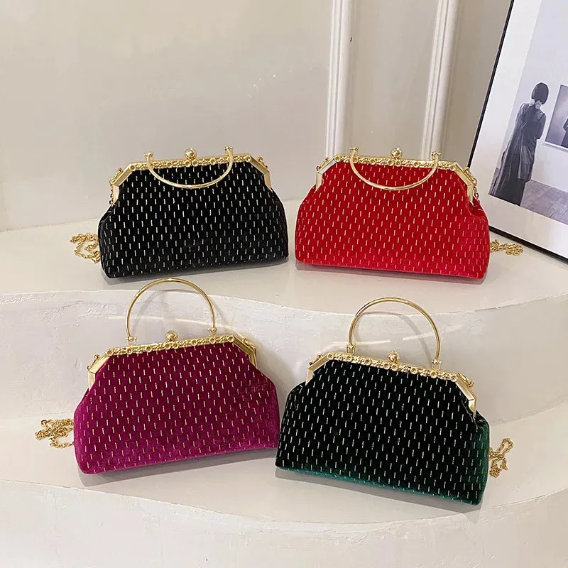 Velvet Evening Clutch Bag