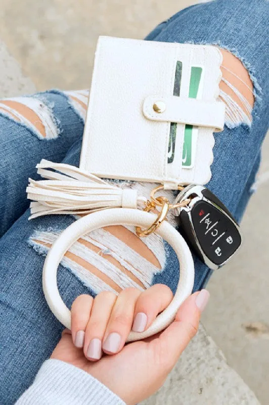 Wallet with Key Ring Bracelet