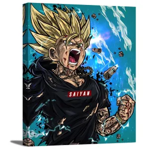Warrior’s Son Super Form Canvas Wall Art