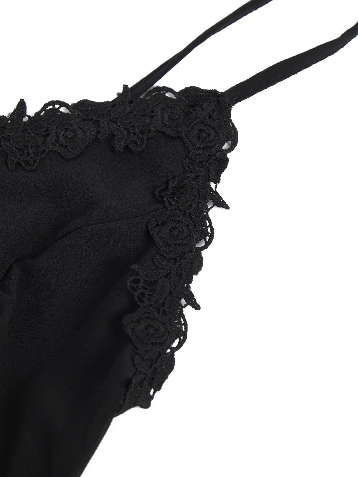 Wholesale Black V-Neck Backless Fashion Mini Dress
