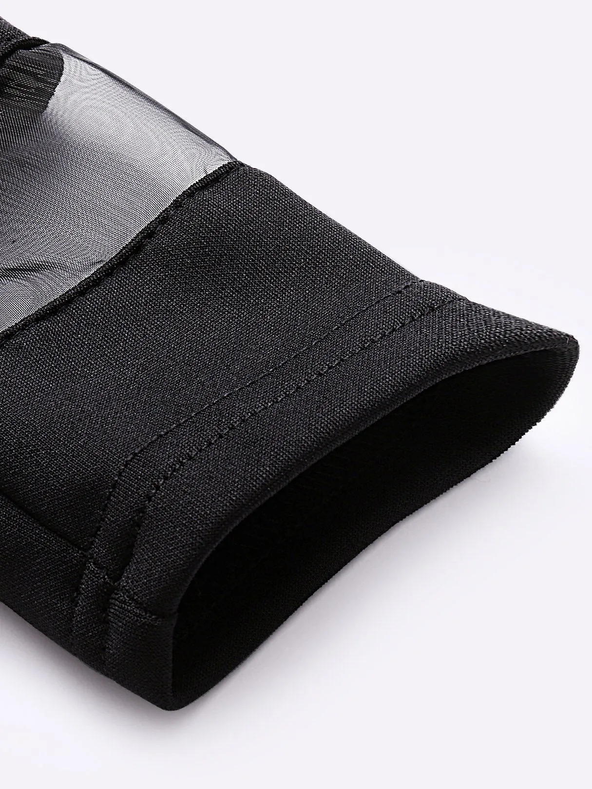 Wholesale Round Neck Long Sleeve Plain Black Mini Dress