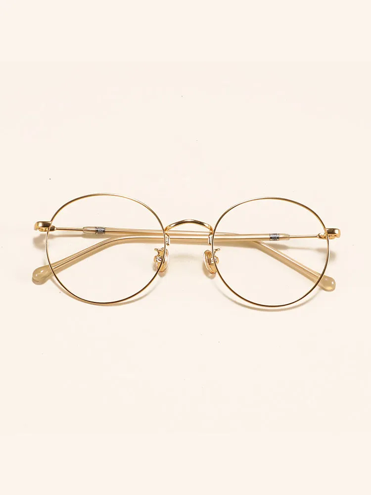 Women'S Metal Round Sleek Frames