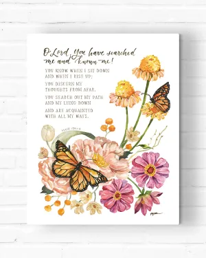 You Have Searched Me Canvas